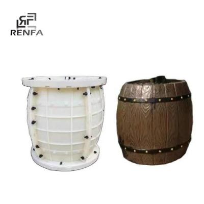 China 2022 modern new design inject flower pot flower bucket mold plastic type precast concrete fiberglass beautiful for sale