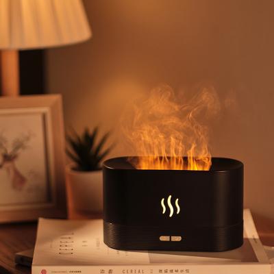 China 2022 New Lobby Flame Aroma Diffuser USB Fire Humidifier 3D Essential Oils Fire Flame Effect Fire Diffuser for sale