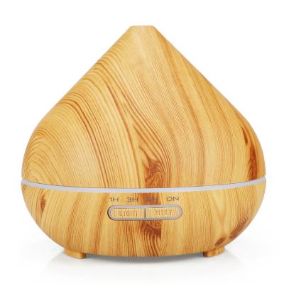 China Hotel Onion Shape Design 400ml Strong Mist Electric Wood Grain Scent Essential Oil Electric Diffuser Ultrasonic Humidifier Diffuser for sale