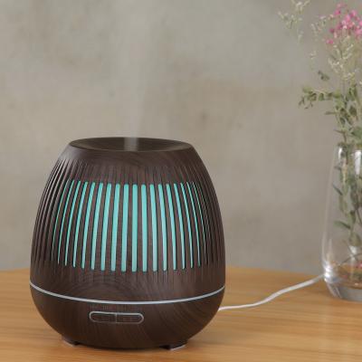 China Hot Sales 400ml Hotel Wood Grain Electric Usb Aroma Diffuser Led Lightweight Ultrasonic Aromatherapy Essential Oil Diffuser for sale