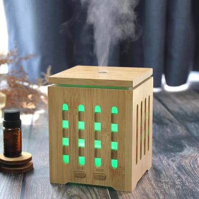 China Wholesale Real Hot Selling 200ml Bamboo Wood Household Office Bedroom Lobby Hotel Air Humidifier Aroma Diffuser for Home Office for sale