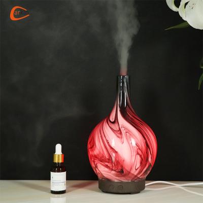 China 2022 High Quality Household Design Aromatherapy Diffuser Electric Red Glass Aromatherapy Essential Oil Diffuser New for sale