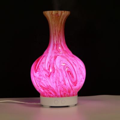 China Wholesale Household Aromatherapy Diffuser 100ml Refillable Vase Shape Glass Essential Oil Diffuser For Hotel for sale