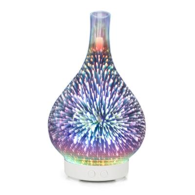 China Factory direct sale 100ml Aromatherapy Oil Diffuser 3D Firecracker Essential Oil Glass Diffuser Automatic- Waterless for sale