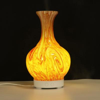 China Hot Selling New Electric Car Amazon Aromatherapy Glass Diffuser Vase Shape Ceramic Essential Oil Diffuser 100ml for sale