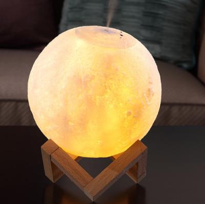 China RV Moon Lamp 200ml Portable Colorful Night Light USB Aromatherapy Aroma Essential Oil Diffuser Ultrasonic Diffuser for sale