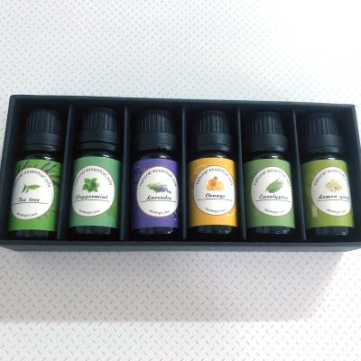 China 100% Pure Essential Oil Factory Price Gift 10ml*6 Pcs Pure Therapeutic Top Grade Aromatherapy Essential Oil Nourishing Essential Oil Kit Massage Oil for sale