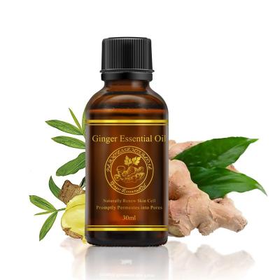 China Black Master Solvent Private Label Pure Organic Ginger Massage Essential Oil Hydrating Body Spa Hair Essential Oil Soothing Pain Relief for sale