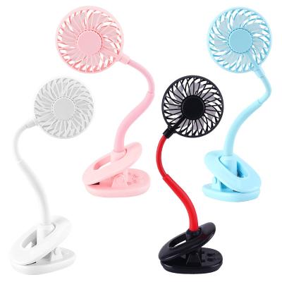 China Mini Clip Electric Hand Fan USB Adjustable Rechargeable Portable Fan Night Light Cool Fans With LED Light Desktop for sale