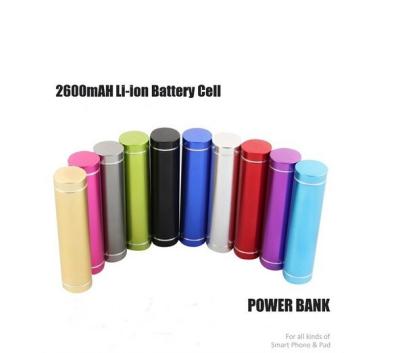 China Light weight 2600mah Mini Universal usb backup power bank For iPhone , Samsung  Galaxy S4 for sale