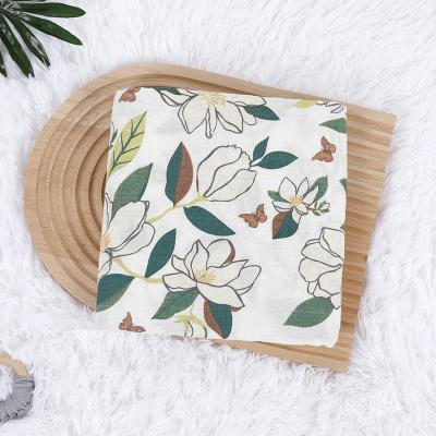 China PORTABLE High Quality Super Soft Muslin Wrap Organic Cotton Muslin Baby Blankets Blanket for sale