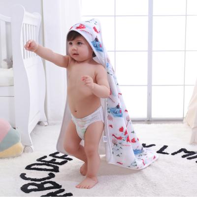 China New Popular Disposable Luxury Hooded Baby Towels Baby Bath Towel Baby Soft Bamboo Beach Towel for sale