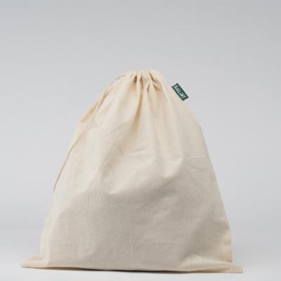 China Customized Eco Organic Muslin Wholesale Customized Natural Cotton Drawstring Pouch Bag for sale