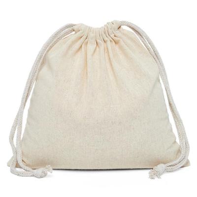 China Recyclable Unbleached Tissue Cloth Cotton Muslin Sachet Large Tote Bags With Drawstring For Brewing for sale