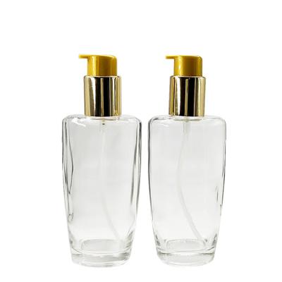 China 100ml high-end hair care essential oil glass bottle hair oil bottle cosmetic bottle for sale