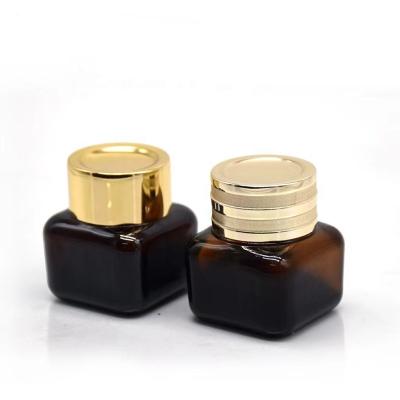 China 15g Square brown eye cream bottle for sale