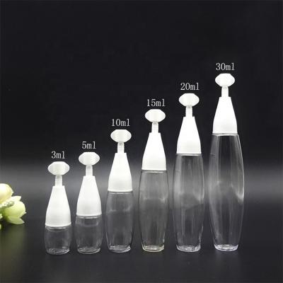 China The factory supplies 3-30ml pet transparent liquid essence bottles, plastic essence bottles and plastic aircraft bottles for sale