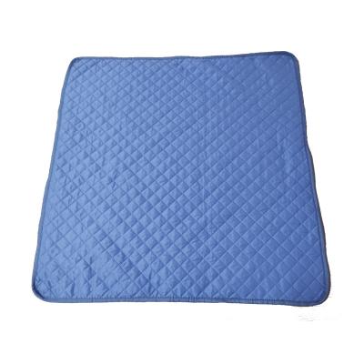 China PORTABLE Blue Ultrasonic Cotton 120gsm Blanket Back 240gsm Flannel Fleece Blankets for sale