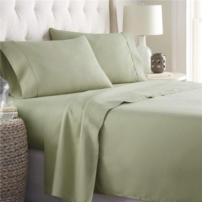 China Soft and smooth wholesale high quality bed sheet sets exquisite bed sheet set bamboo fiber set for sale