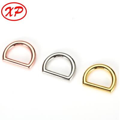 China Luggage Accessories Metal Bag Hardware Accessories Nickel Zinc Alloy D-Ring Buckle for sale