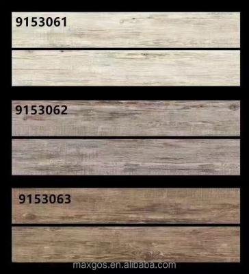 China Rustic Natural Ash Glazed Timber Porcelain Tiles Floor Flooring for sale