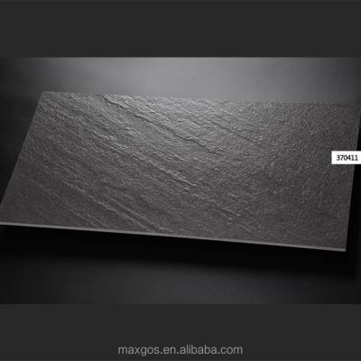 China Full Body 300x600mm Black Embossed Kitchen Tile for sale