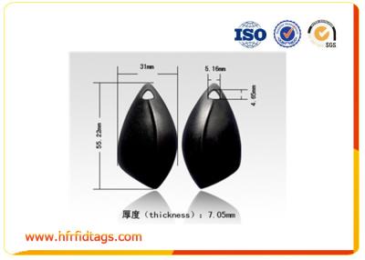 China High Frequency Classic 1k Rfid Key Tag Silicon / Pvc / Abs , 35 x 25mm for sale