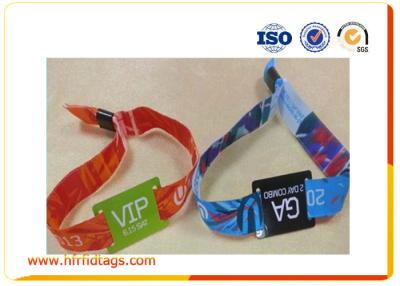 China Custom Festival Woven Rfid Wristbands For Events , ISO14443A for sale