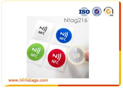 China 13.56 Mhz Printing NFC Sticker Tags In Ntag213 Ntag216 Or Ultralight for sale