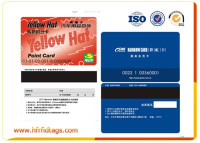 China Passive Printing Plastic Rfid Smart Card With Magnetic Strip LF / HF / UHF for sale