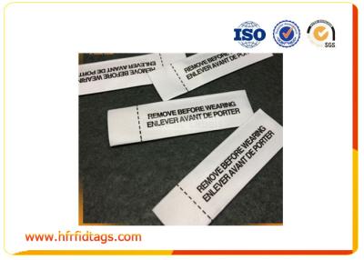 China ISO 18000-6C Impinj Clothing UHF RFID Tags Reading And Write for sale