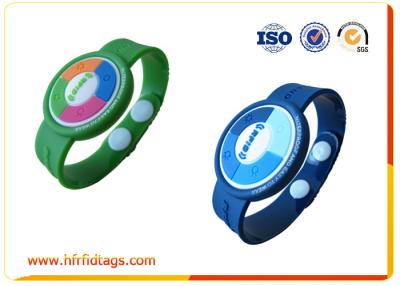 China Eco - friendly adjustable Rfid Silicone Wristbands waterproof Rfid Event Wristbands for sale