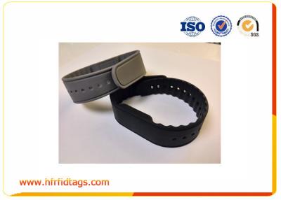 China Programmable Adjustable rfid wristbands , rfid bracelets Silk Printing for sale