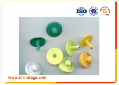 China 134.2 KHZ ISO 11784 / 5 cattle identification tags , Plastic rfid ear tags for sale