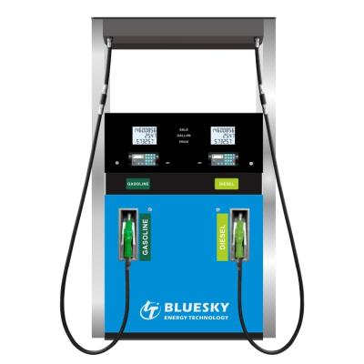 China Bluesky 1370*620*2250mm Supply 2nozzles 4nozzles Fuel Station Dispenser Fuel Pump for sale