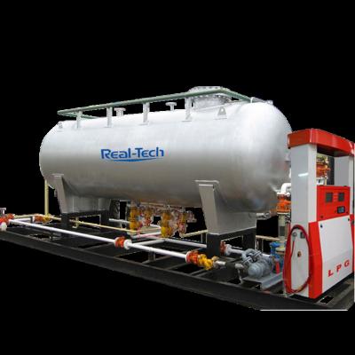 China Building Material Shops mobile lpg filling skid with lpg storage tank for sale