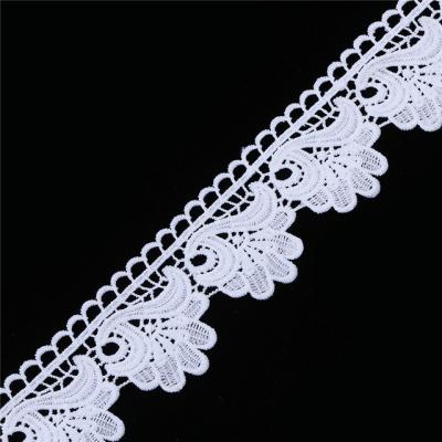 China 5.5cm Width 100% Micro Viable Fiber Lace Ribbon Guipure Lace Trim Or Sewing Fabric Warp DIY Garment Textiles Knitting Home Accessories for sale