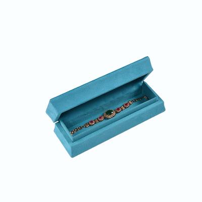 China Jewelry Packaging Factory Direct Supply Customize New Arrival Blue Bracelet Jewelry Box for sale