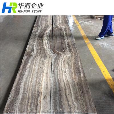 China Gray Travertine Slab Cheap Silver Travertine Marble For Floor And Wall Decoration for sale