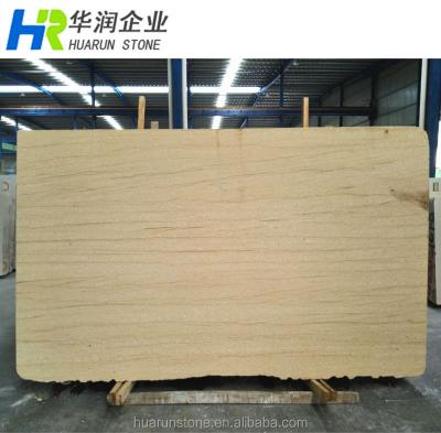 China Exterior Wall Decoration Niwala Sandstone Yellow Sandstone Wooden Slabs For Sale for sale