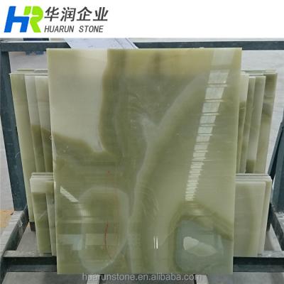 China Chinese Green Onyx Stone Marble Tile Price Customize for sale