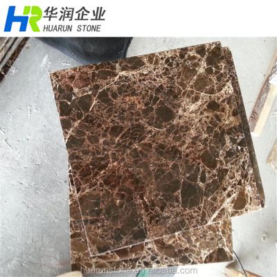 China Floor And Wall Tile Dark Brown Marble Floor Tiles , Marron Emperador , Dark Emperador Marble Composite Tiles for sale