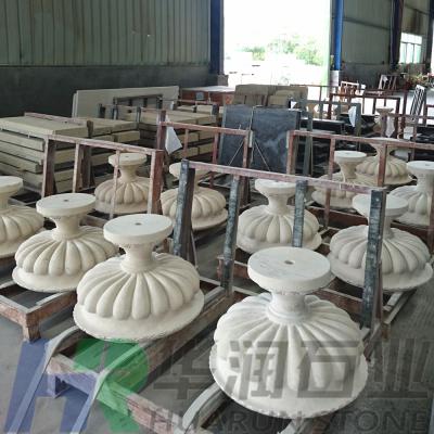 China Garden Decorative Lime Stone Flower Pot Natural Stone Vase Customize for sale