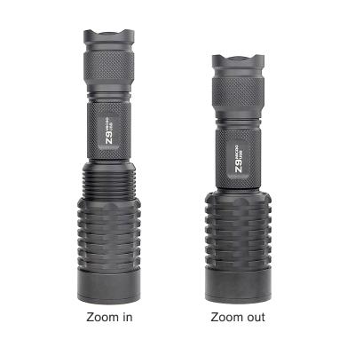 China Newest TrustFire Z9 Rechargeable Flashlight Aluminum USB Zoom 133mm(L)*37mm(Head D) for sale