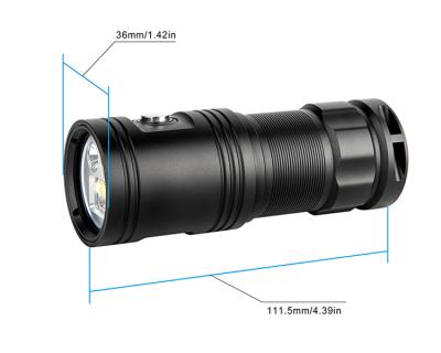 China Photo/visual light; Wide Angle Beam: Trustfire DF30 Flashlight Submersible Scuba Flashlight Waterproof Underwater Torch Diving Flashlight for sale