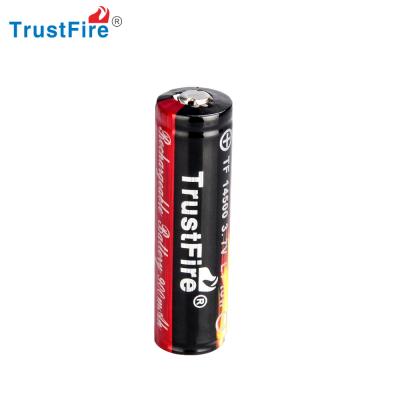 China Flashlight ; Electronic device ; 3.7v icr14500 AA 900mah PSE Rechargeable Li Ion AA Cylindrical Li Battery E-Cig TrustFire Lithium 14500 Battery for sale