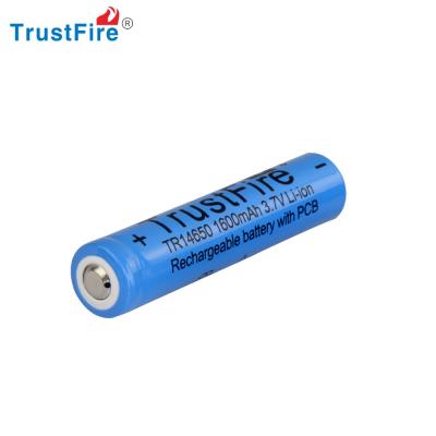 China Trustfire 14650 Portable 1600mah Li Ion Battery 3.7v Rechargeable Protected Lithium AAA Cell for sale