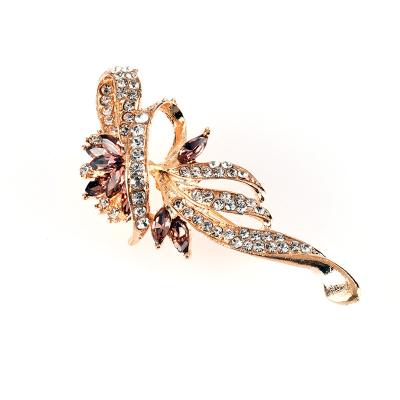 China Wholesale High Quality Crystal Brooch Women's Rhinestone Wedding Flower Bouquet Brooches from China Brooch Supplier for sale