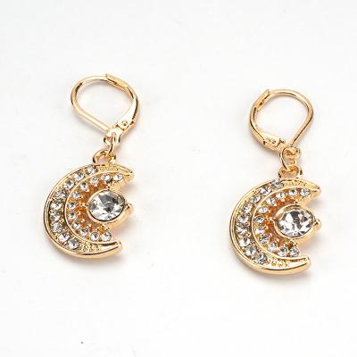 China China Supplier High Quality Fashion Diamond Jewelry Earring 24 Fashionable New K Gold Women's Earrings Jewelry Long Earrings for sale