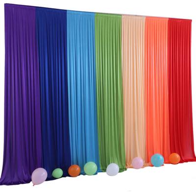 China Wedding New Decoration Wedding Backdrop Rainbow Curtain Wedding Mesh Decorative Veils Background Stage For Wedding Favor for sale